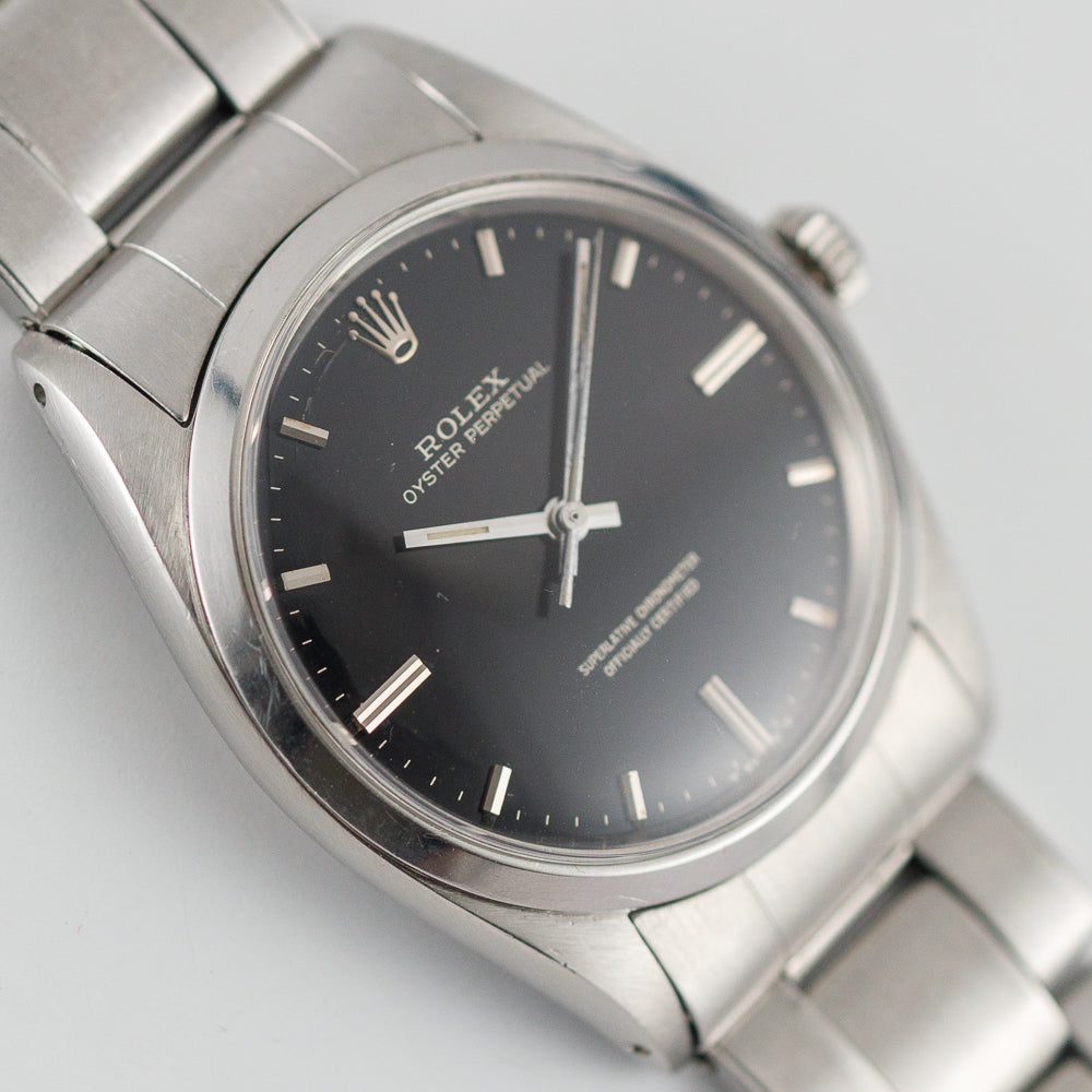 ROLEX BIG OYSTER PERPETUAL Ref.1018 Black Gilt Dial