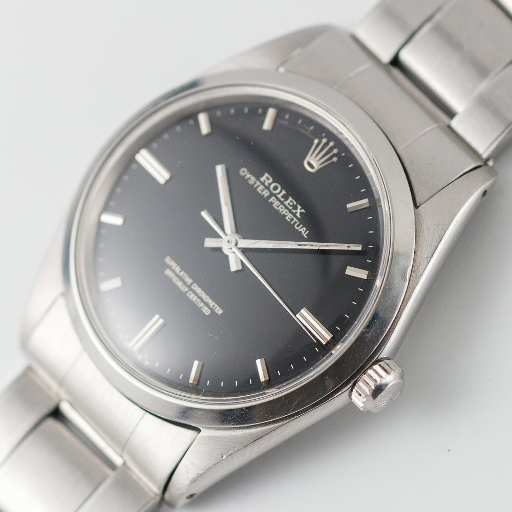 ROLEX BIG OYSTER PERPETUAL Ref.1018 Black Gilt Dial