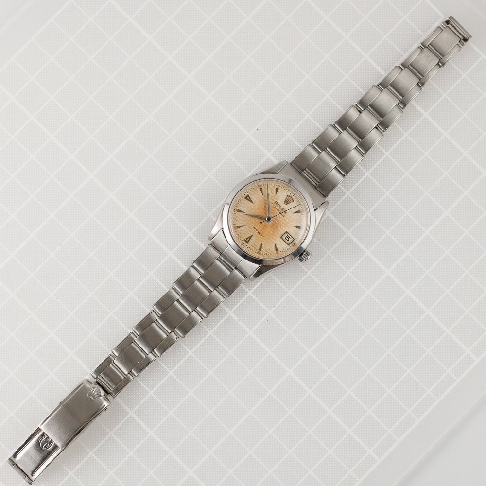 ROLEX OYSTERDATE Ref.6294 Guilloche Dial