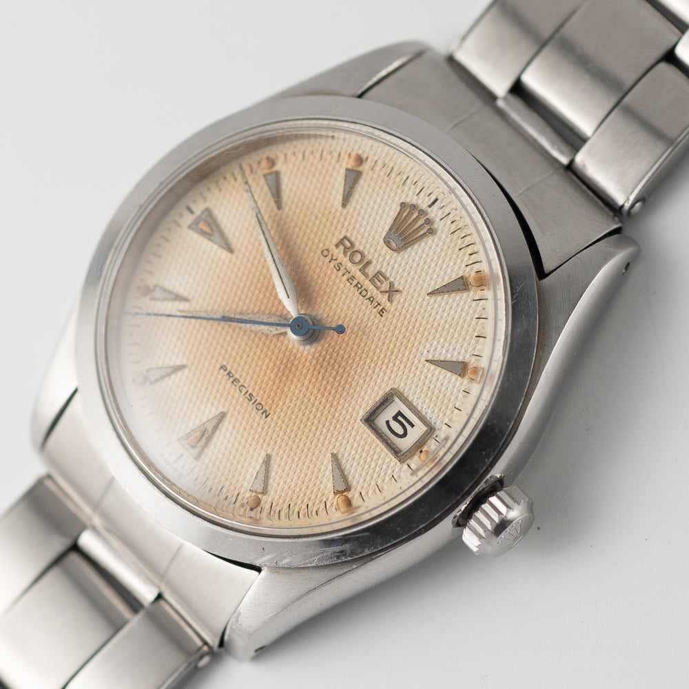 ROLEX OYSTERDATE Ref.6294 Guilloche Dial