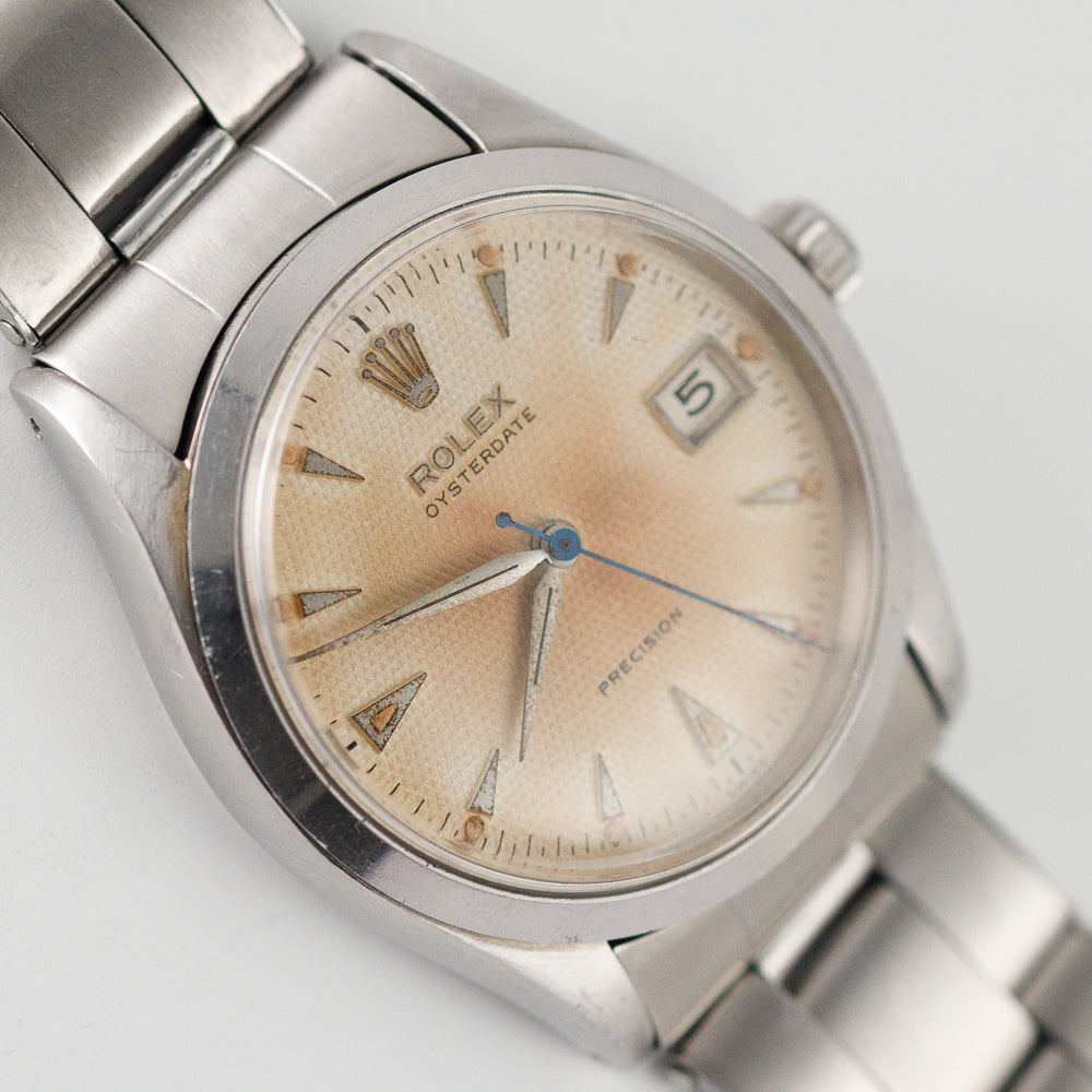 ROLEX OYSTERDATE Ref.6294 Guilloche Dial