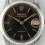 ROLEX OYSTERDATE Ref.6466 Black Gilt Dial