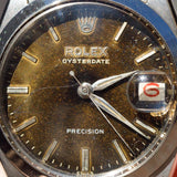 ROLEX OYSTERDATE Ref.6466 Black Gilt Dial