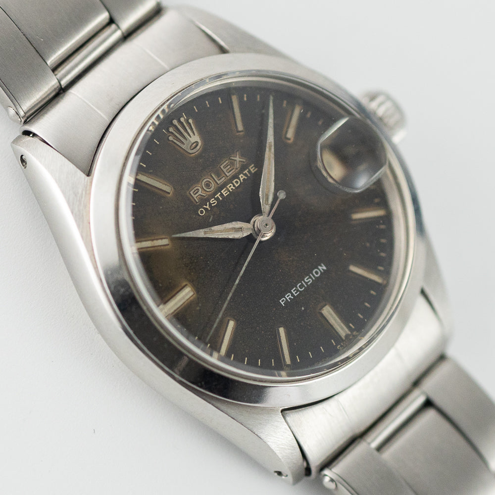 ROLEX OYSTERDATE Ref.6466 Black Gilt Dial