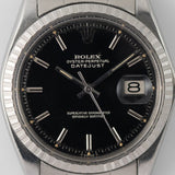 ROLEX DATEJUST Ref.1603 Black Gilt Dial