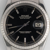 ROLEX DATEJUST Ref.1603 Black Gilt Dial