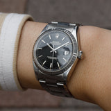 ROLEX DATEJUST Ref.1603 Black Gilt Dial