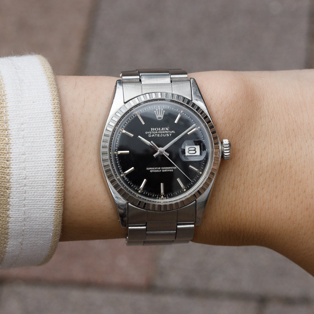 ROLEX DATEJUST Ref.1603 Black Gilt Dial