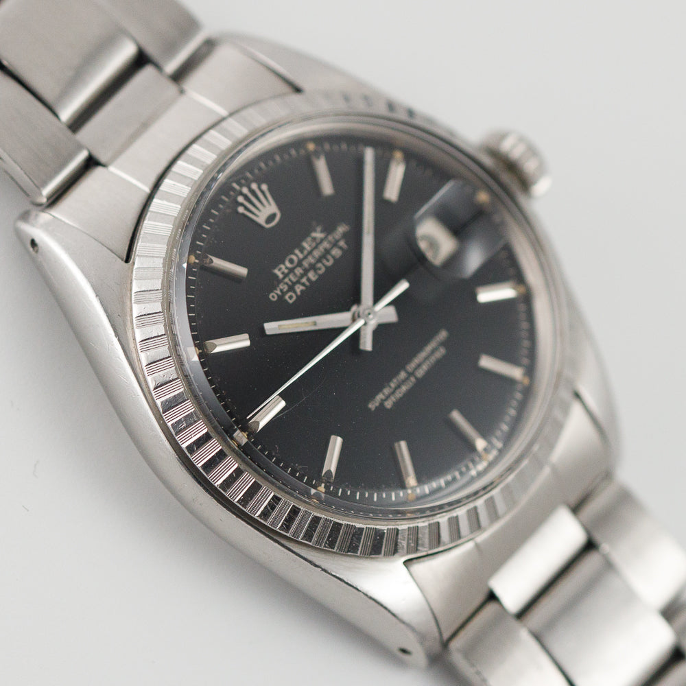 ROLEX DATEJUST Ref.1603 Black Gilt Dial
