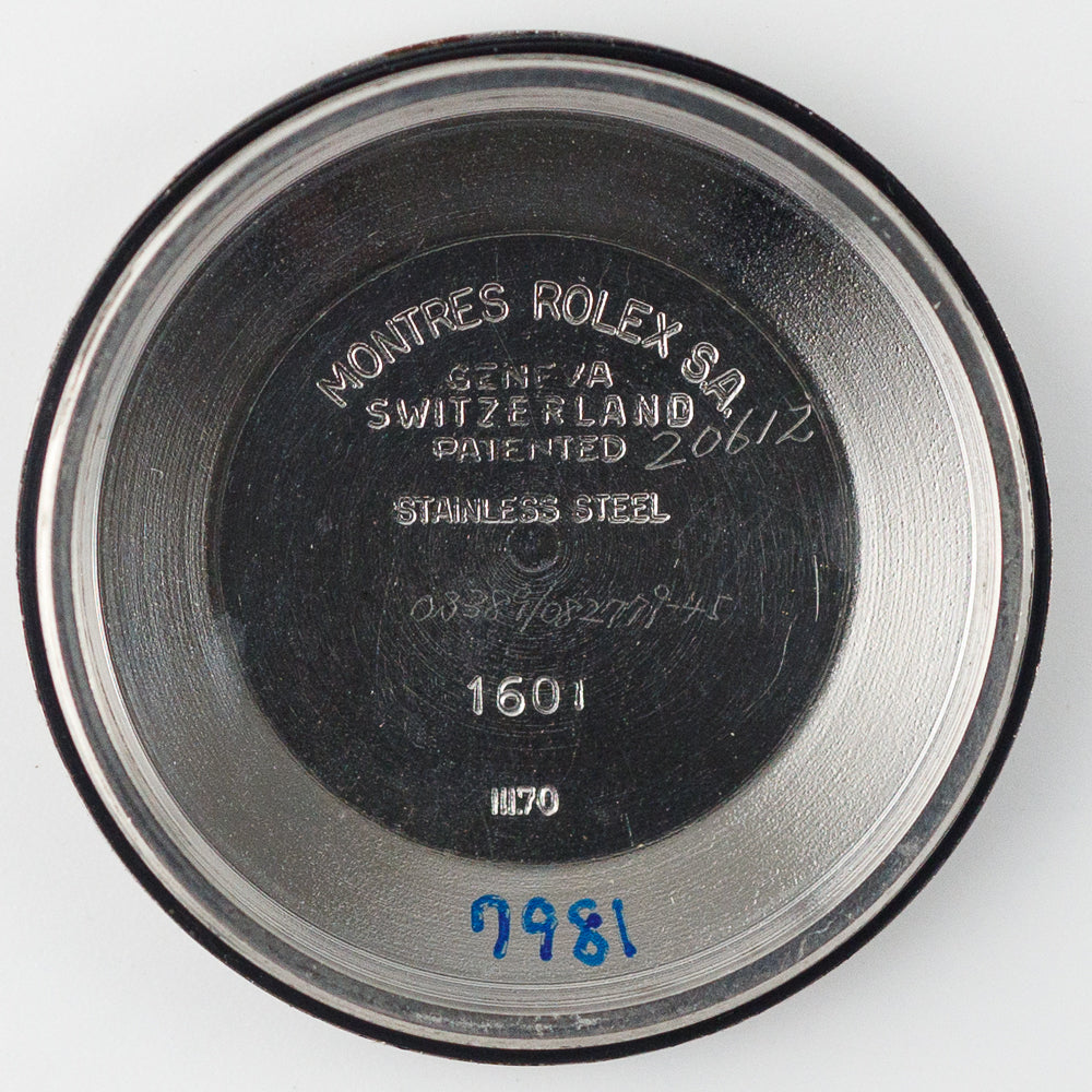 ROLEX DATEJUST Ref.1601 Black Gilt Patina Dial