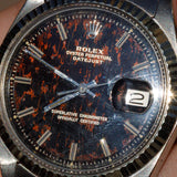 ROLEX DATEJUST Ref.1601 Black Gilt Patina Dial