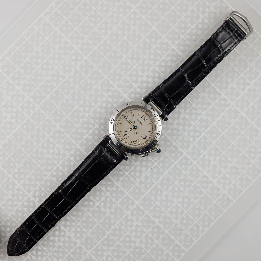 CARTIER LM PASHA TIMER Ref.R4020