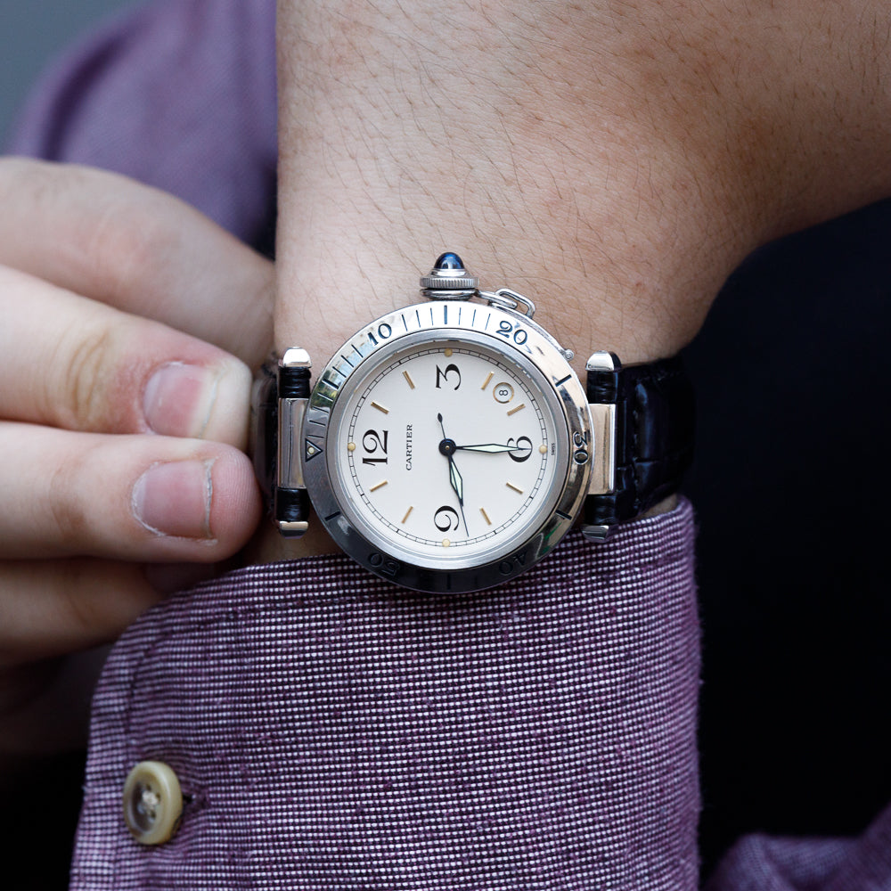 CARTIER LM PASHA TIMER Ref.R4020