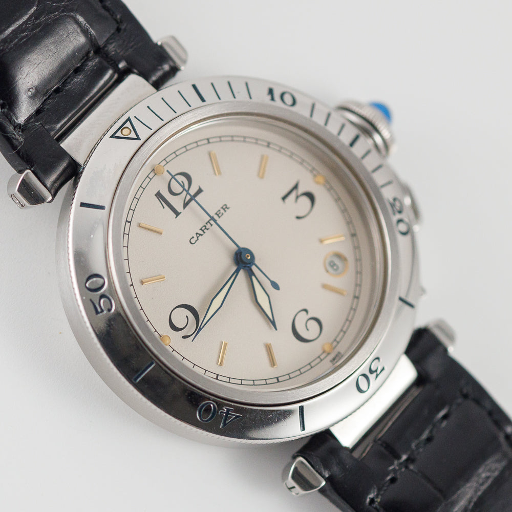 CARTIER LM PASHA TIMER Ref.R4020