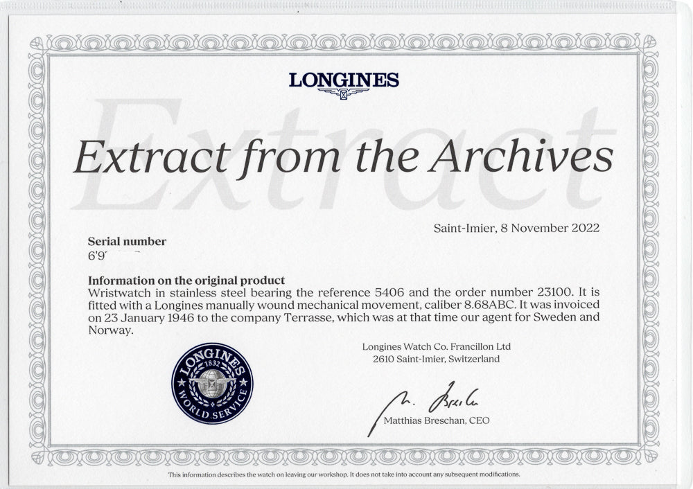 LONGINES Ref.5406 / 23100