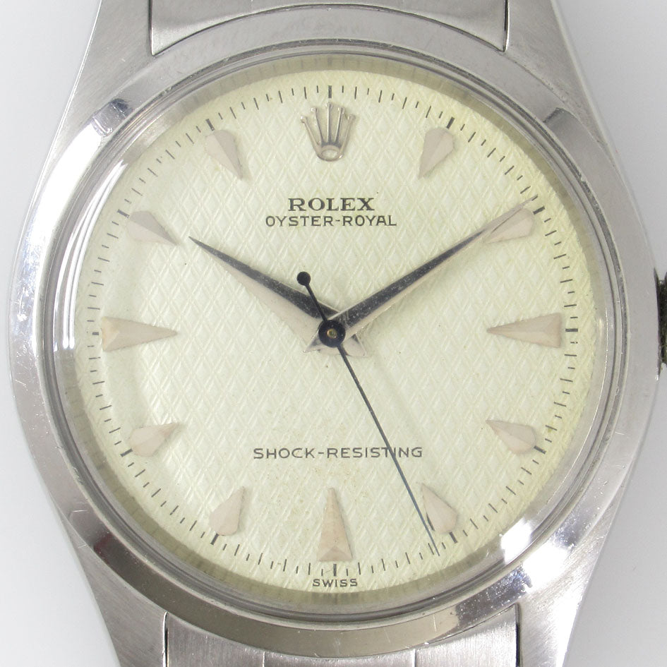 ROLEX OYSTER ROYAL Ref.6244 Honeycomb Dial with Expander Bracelet