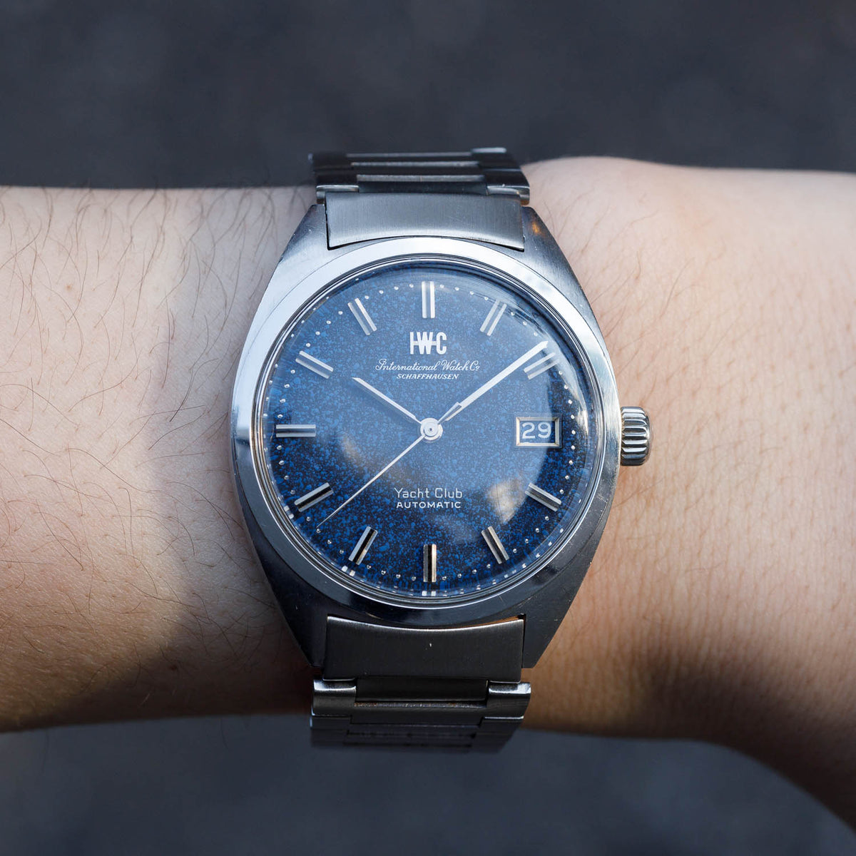 IWC YACHT CLUB REF.R811AD BLUE MARBLE DIAL