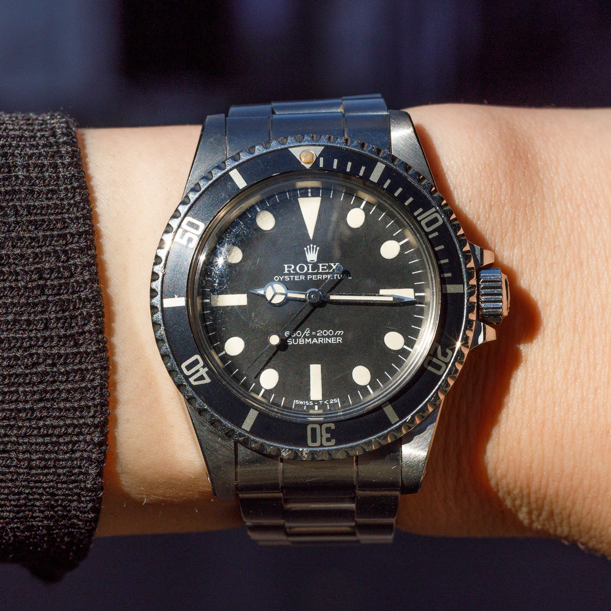 ROLEX SUBMARINER Ref.5513 Pre Comex Fat Font Insert