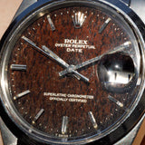 ROLEX OYSTER PERPETUAL DATE Ref.1500 Black Gilt Patina Dial