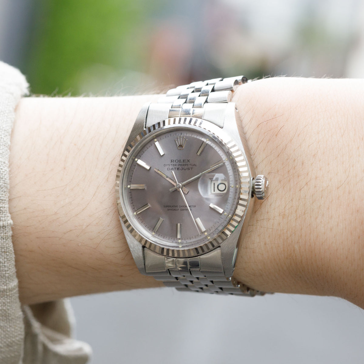 ROLEX DATEJUST Ref.1601 Gray Color Dial