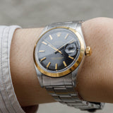ROLEX DATEJUST Ref.1600 Black Mirror Dial