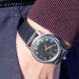 ETERNA MATIC Black Gilt Dial Diamond Index