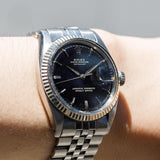 ROLEX DATEJUST Ref.1601 Black Gilt Dial