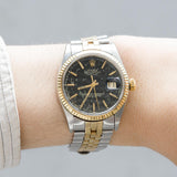 ROLEX DATEJUST Ref.1601 Black Gilt Dial