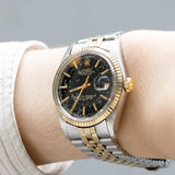 ROLEX DATEJUST Ref.1601 Black Gilt Dial