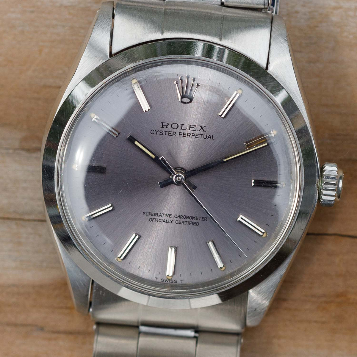 ROLEX OYSTER PERPETUAL Ref.1002 Purple Color Dial