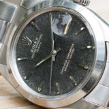 ROLEX OYSTER PERPETUAL DATE Ref.1500 Black Gilt Patina Dial
