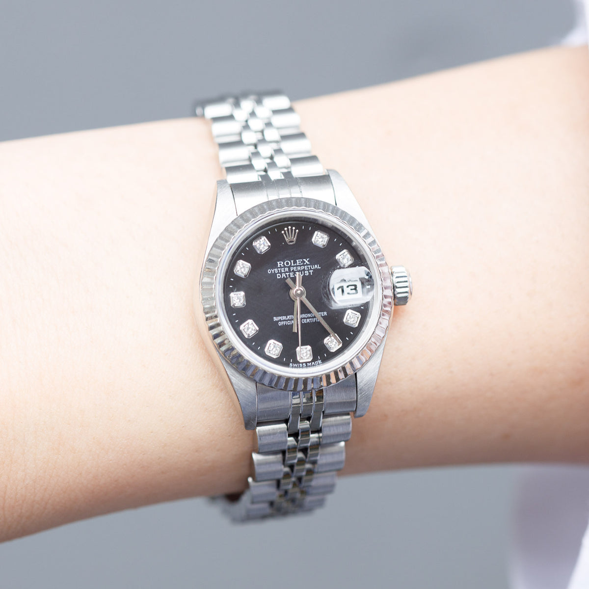 ROLEX DATEJUST Ref.69174G 10 Points Diamond