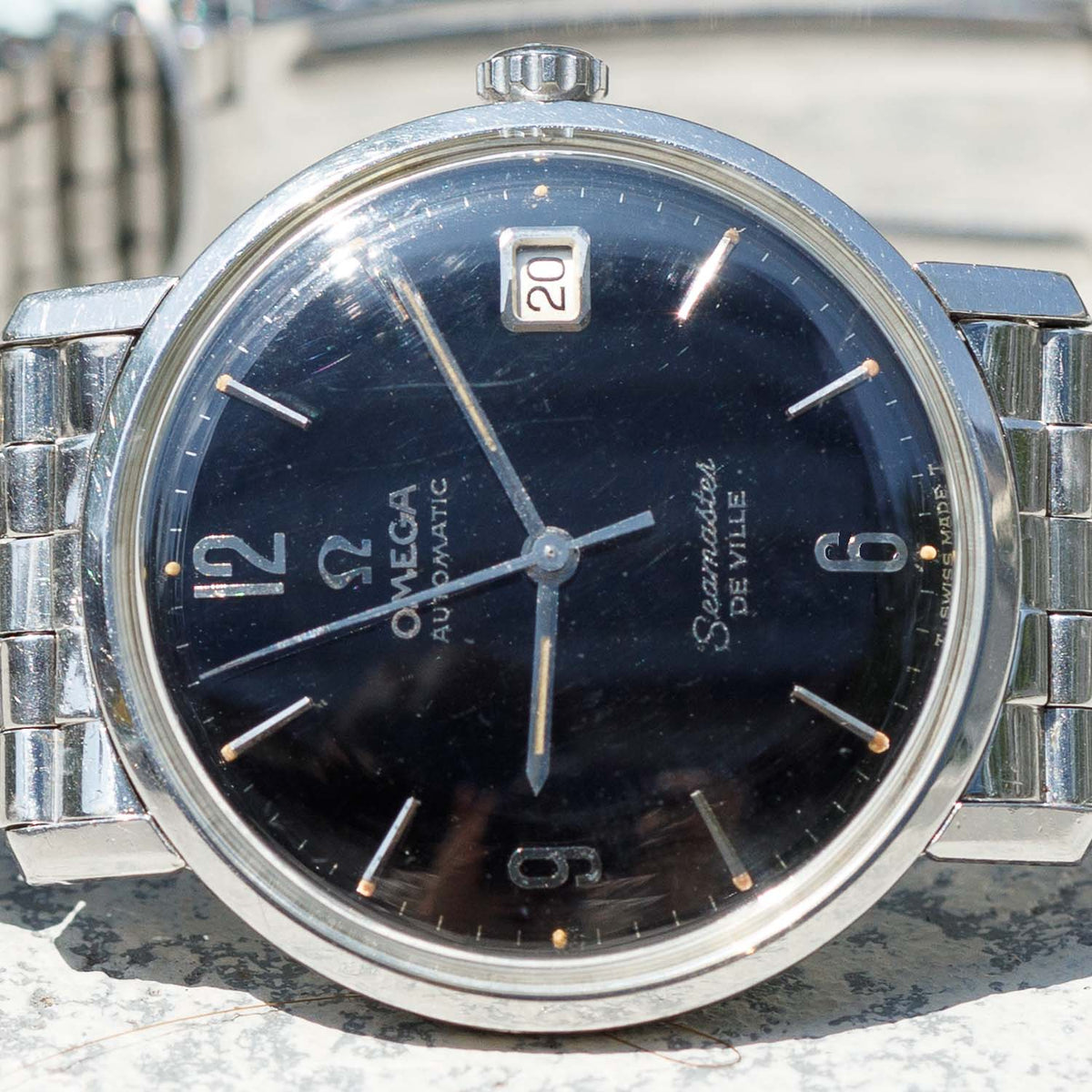 OMEGA Ref.166.020 Glossy Black Gilt Dial