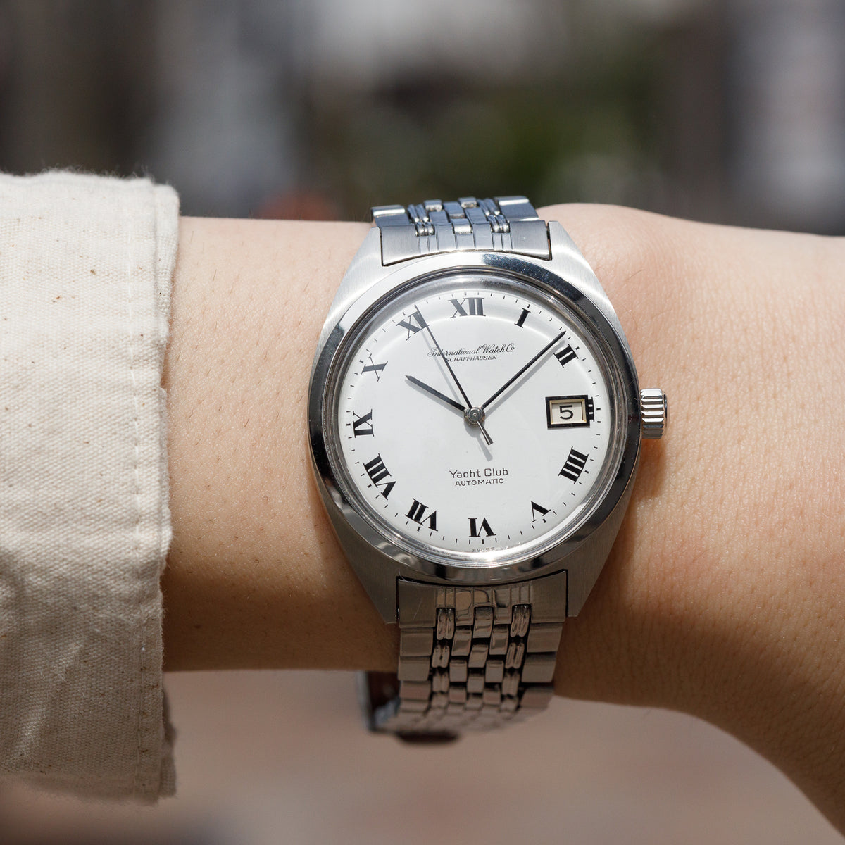 IWC Yacht Club White Roman Dial
