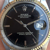 ROLEX DATEJUST Ref.1601 Black Gilt Dial