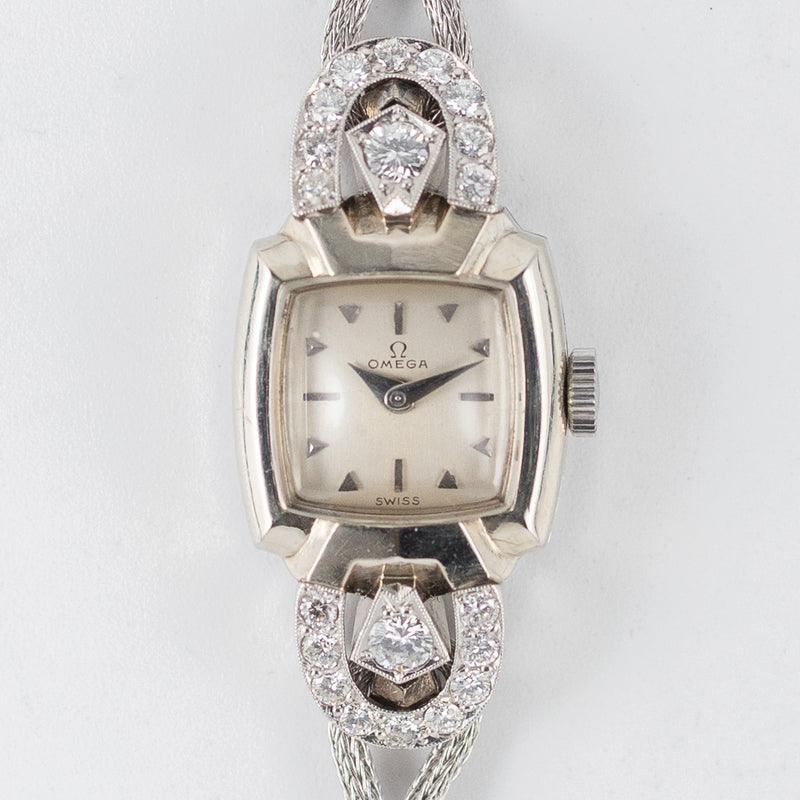 OMEGA 14K White Gold