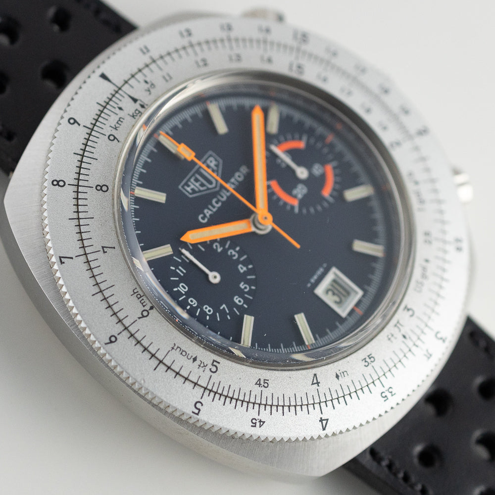 HEUER CALCULATOR Ref.740.633 Manual Wind