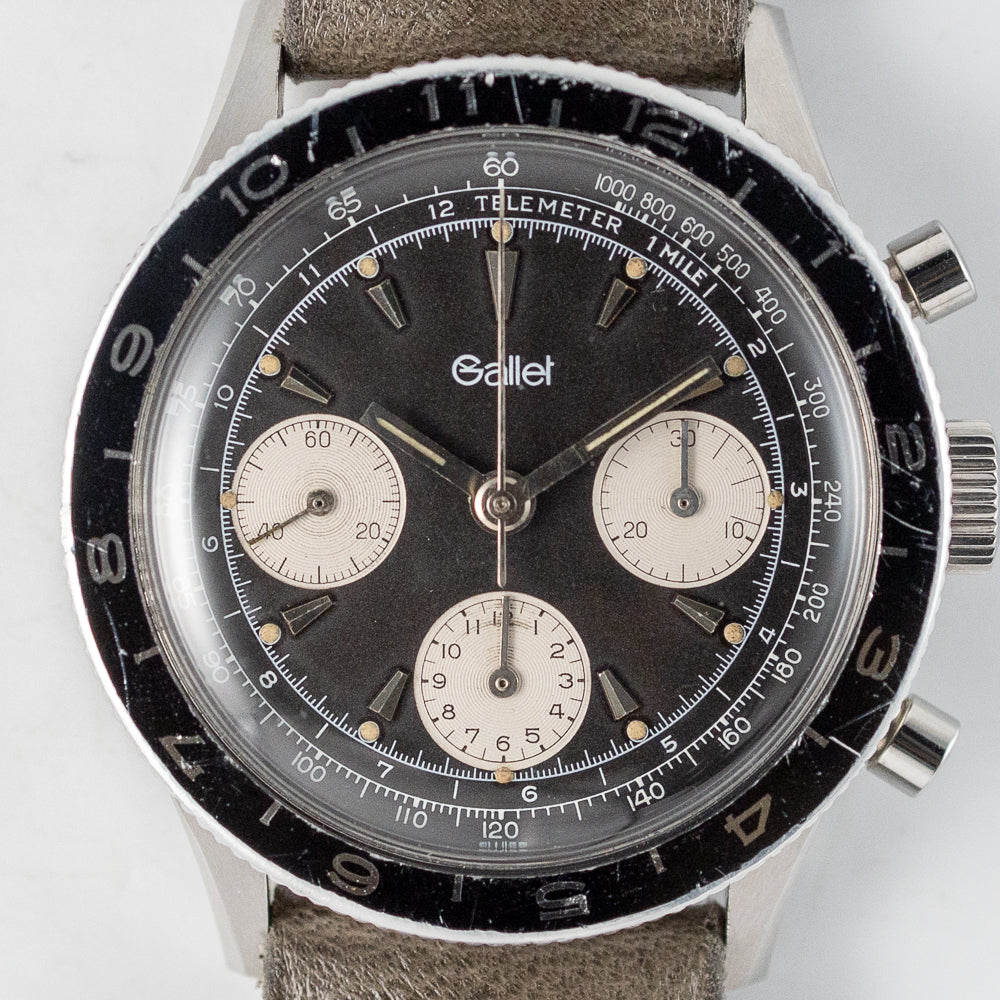 GALLET MultiChron Pilot Valjoux 72