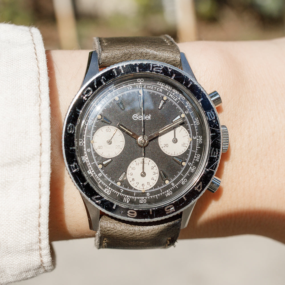 GALLET MultiChron Pilot Valjoux 72