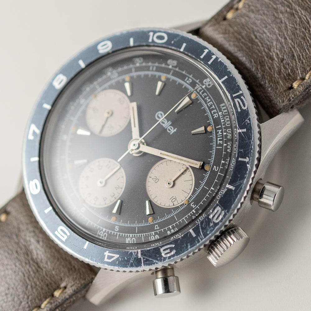 GALLET MultiChron Pilot Valjoux 72