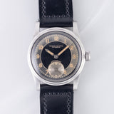TAVANNES Bulls eye Black Gilt Dial
