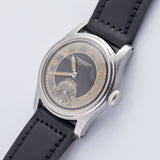 TAVANNES Bulls eye Black Gilt Dial