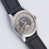 TAVANNES Bulls eye Black Gilt Dial