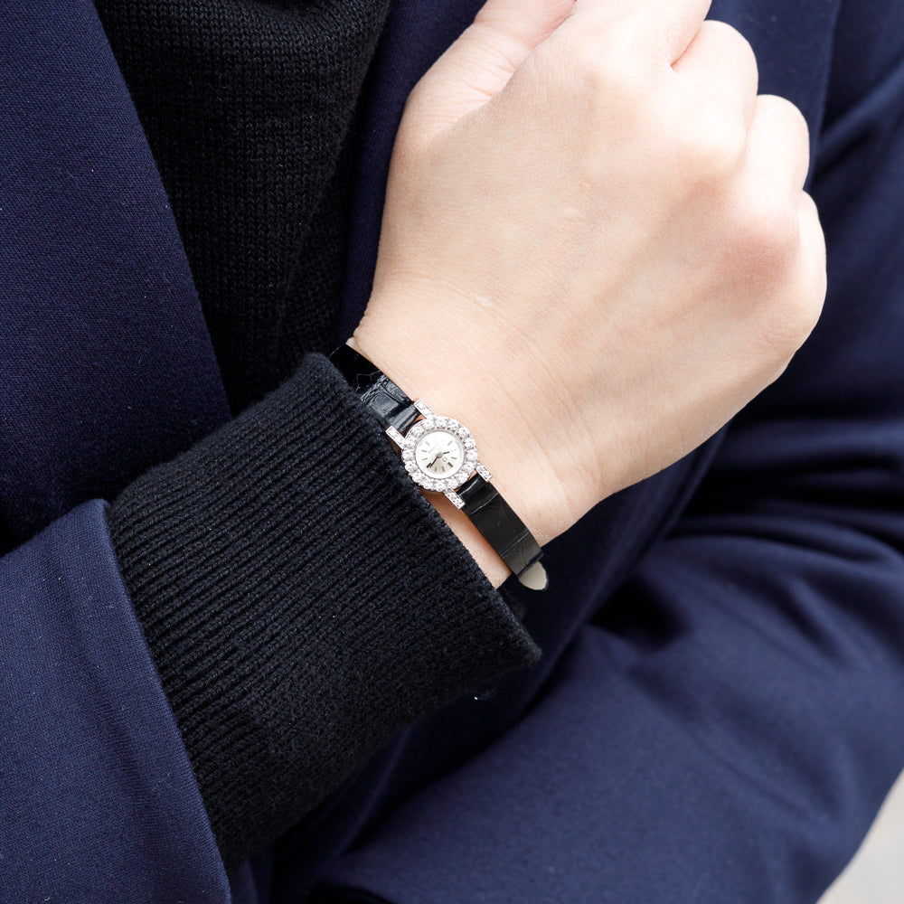 OMEGA Backwind Cal.640 24 Points Diamond