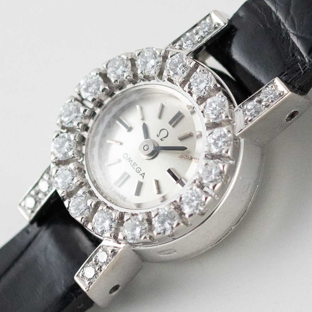 OMEGA Backwind Cal.640 24 Points Diamond