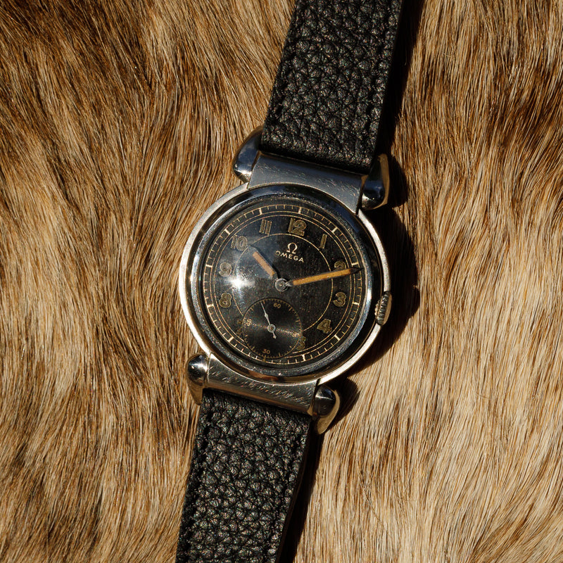 OMEGA Big Scarab Black gilt Dial