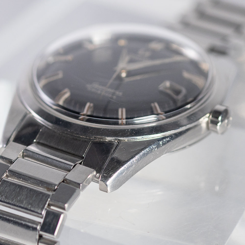 OMEGA 38mm Jumbo Seamaster Black Gilt Dial Ref.2867-2 w.Ref. 7077 Bracelet