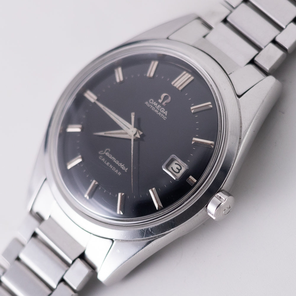 OMEGA 38mm Jumbo Seamaster Black Gilt Dial Ref.2867-2 w.Ref. 7077 Bracelet