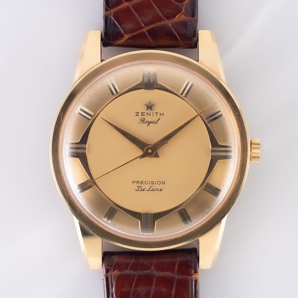 ZENITH 37mm Port Royal TYPE Dial 18KYG Ref.2101T BOX