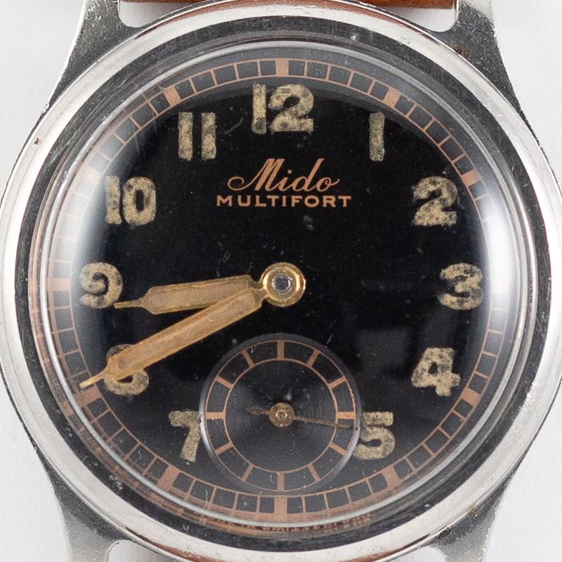 MIDO MULTIFORT Ref.9087 Black Gilt Dial